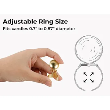 OLEEK Gold Candle Extinguisher Snuffer Set - 2Pcs