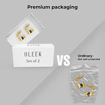 OLEEK Gold Candle Extinguisher Snuffer Set - 2Pcs