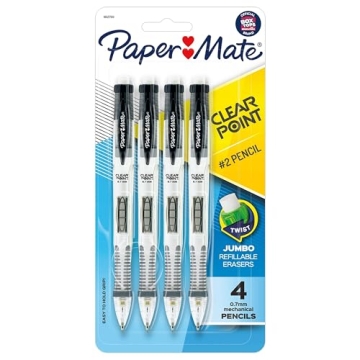 Paper Mate Clearpoint Mechanical Pencils 0.7mm - 4 Count