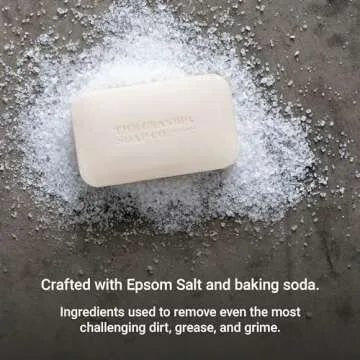 Grandpa Soap Co. Epsom Salt Bar Soap - Vegan Cleanser, 3 Pack