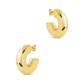 Lightweight Gold Hoops Earrings for Sensitive Ears | CONRAN KREMIX