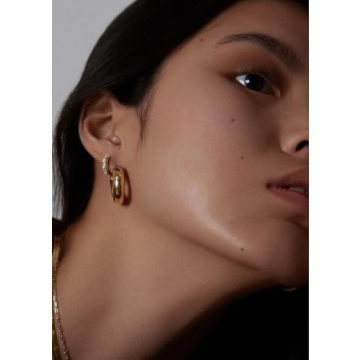 Lightweight Gold Hoop Earrings for Sensitive Ears
