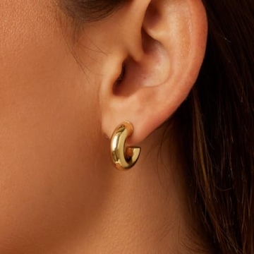 Lightweight Gold Hoop Earrings for Sensitive Ears