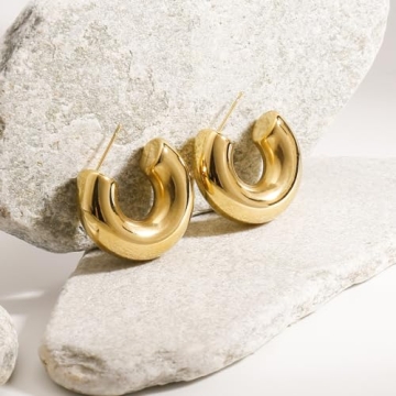 Lightweight Gold Hoop Earrings for Sensitive Ears