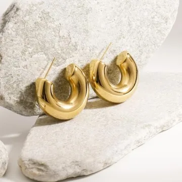 Lightweight Gold Hoop Earrings for Sensitive Ears