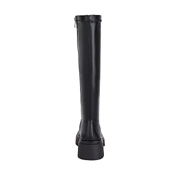 Vivianly Women's Chunky Heel Knee-High Boots for Style