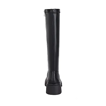 Vivianly Women's Chunky Heel Knee-High Boots for Style