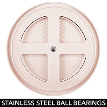 Elegant mDesign 2-Tier Lazy Susan for Bathroom Organization