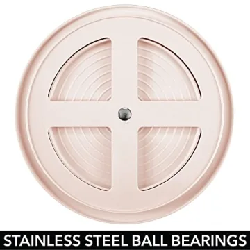 Elegant mDesign 2-Tier Lazy Susan for Bathroom Organization