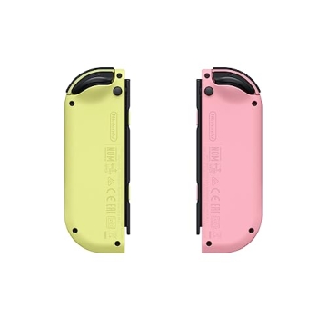 Nintendo Joy-Con Pastel Pink Yellow HD Rumble Ergonomic
