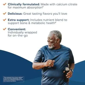 Bariatric Fusion Bariatric Calcium Chews | Calcium Citrate with Vitamin D3 Calcium Supplement Bariatric Vitamin | Sugar Free Calcium Citrate Chewable | Calcium Citrate 500mg | Fruit Punch | 60 Count