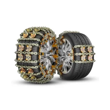 KYX Tire Chains for Car/SUV/Pickup Truks, Adjustable Universal Emergency Snow Chains for Tire, 8.7-11.1 inch, 8 Pcs,