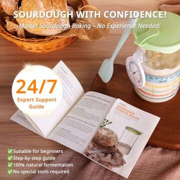 Complete 14-in-1 Sourdough Starter Kit for Everyone