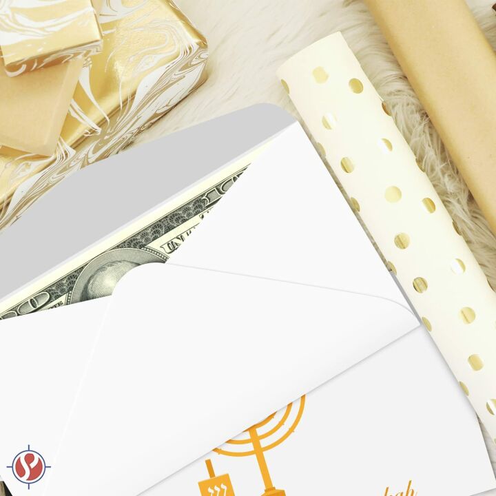 Freilichen Chanukah 25 Pack Envelopes for Cash Gifts