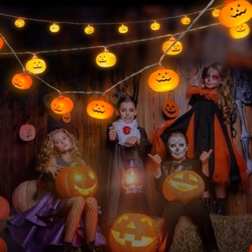 Pumpkin Halloween Lights - 9.8 Ft LED String Lights