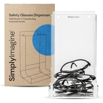 SimplyImagine Safety Glasses Dispenser Bin for Easy Organization