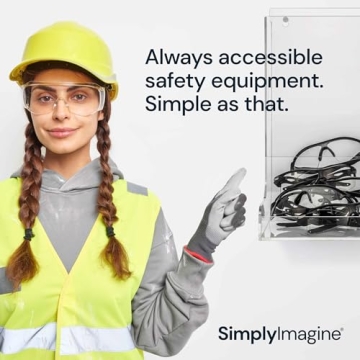 SimplyImagine Safety Glasses Dispenser Bin for Easy Organization
