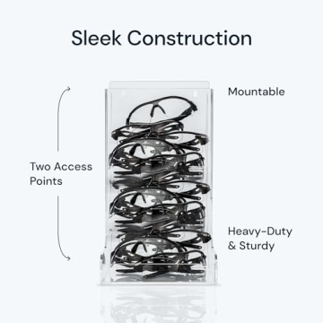 SimplyImagine Safety Glasses Dispenser Bin for Easy Organization