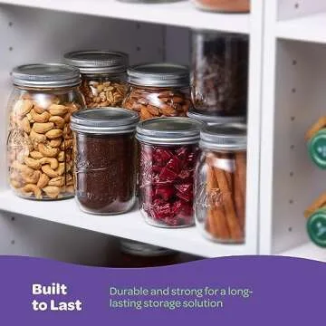 SEWANTA 32 oz Wide Mouth Mason Jars - Versatile & Durable