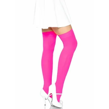 Leg Avenue Neon Pink Thigh Highs for Stylish Comfort