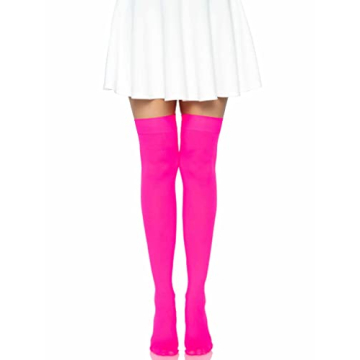 Leg Avenue Neon Pink Thigh Highs for Stylish Comfort