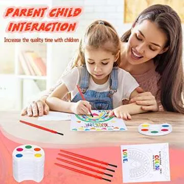 Mini Watercolor Kids Paint Set for Crafting Fun Valentines