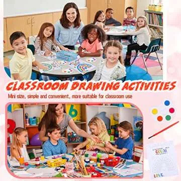 Mini Watercolor Kids Paint Set for Crafting Fun Valentines