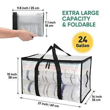 BALEINE 6-Pack Oversized Moving Bags for Efficient Storage Solutions