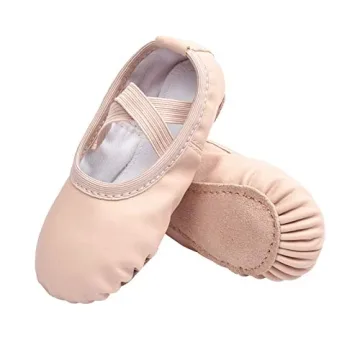 Stelle Girls Ballet Shoes Soft Leather Slippers for Kids