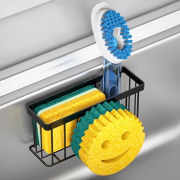 Smiley Face Sink Sponge Holder with Suction Cups
