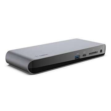Belkin Thunderbolt 3 Dock Pro w/ Thunderbolt 3 Cable - USB-C Hub - USB-C Docking Station for MacOS &...