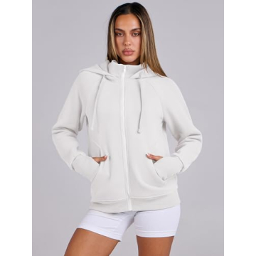 ANRABESS Zip Up Women's Hoodie - Stylish & Comfortable
