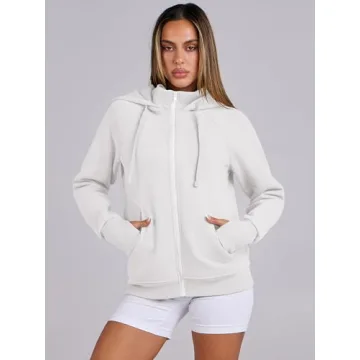 ANRABESS Zip Up Women's Hoodie - Stylish & Comfortable