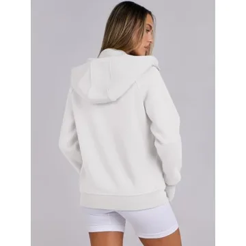 ANRABESS Zip Up Women's Hoodie - Stylish & Comfortable