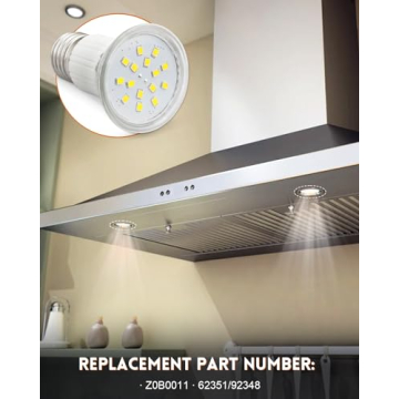 Range Hood Light Bulbs for Zephyr & Dacor - 2 Pack