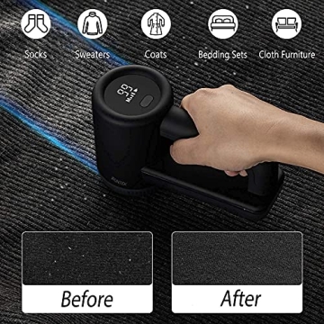 iRUNTEK Rechargeable Fabric Shaver LED Display 3 Speeds