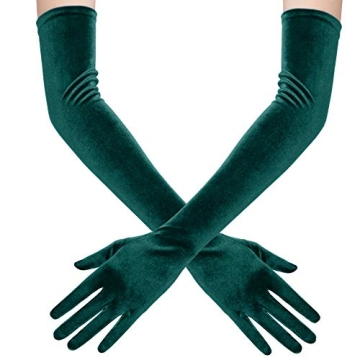 Elegant Velvet Opera Party Gloves for Vintage Style