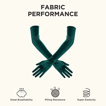 Elegant Velvet Opera Party Gloves for Vintage Style