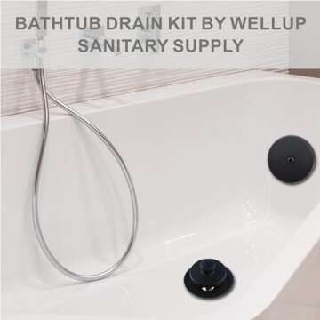 Lift and Turn Twist Bathtub Tub Drain Conversion Kit Assembly