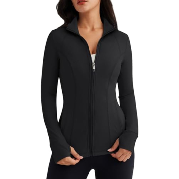 Fitted Lightweight Zip-Up Hoodies for Women 2024
