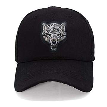 EHOPE Wolf Patch - High-Quality Hook & Loop Embroidered Badge