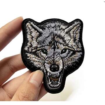 EHOPE Wolf Embroidered Patch for Tactical Gear and DIY