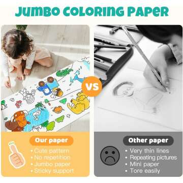 Kids Animal Coloring Books & Large Drawing Roll