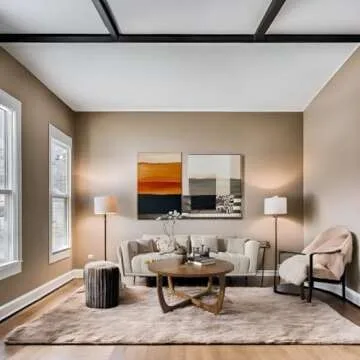 Round Wood Coffee Table, Solid Hardwood Coffee Tables for Living Room, Mid Century Modern Coffee-Table with Criss-Cross Wood Legs, 33.5"D x 17.7"H, Designed Home Furniture, Easy Assembly, Center Table