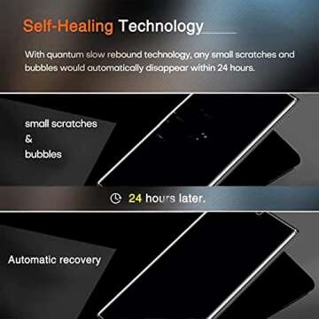 Milomdoi [3+3 Pack] for Samsung Galaxy S23 Ultra Screen Protector [Not Glass] Accessories 3 Pack TPU Film with 3 Pack Tempered Glass camera lens screen protector for Samsung S23 Ultra case friendly