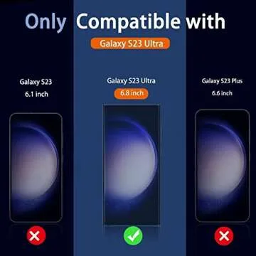 Milomdoi [3+3 Pack] for Samsung Galaxy S23 Ultra Screen Protector [Not Glass] Accessories 3 Pack TPU Film with 3 Pack Tempered Glass camera lens screen protector for Samsung S23 Ultra case friendly