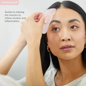 PMD Beauty Gua Sha - Rose Quartz Massaging Tool for Skin Care