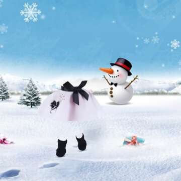 YAMASO Sleeping Bag Santa Clothes Christmas Accessory for Doll (Doll is not Included)