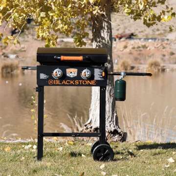22 inch Blackstone Griddle with Hood & Stand for BBQ