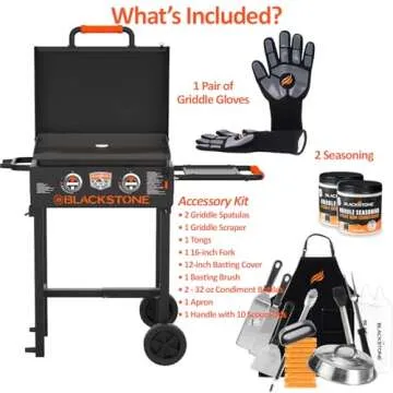 22 inch Blackstone Griddle with Hood & Stand for BBQ